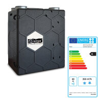 Lüftungsgerät 350 m³/h - Alnor HRU-PremAIR-350 Zentrale Wohnraumlüftung mit Wärmerückgewinnung