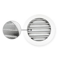 Wetterschutzgitter / Lüftungsgitter rund – Aluguss in verschiedenen Größen – DN 100–500 Ø 400