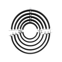 Wickelfalzrohrschelle 2-teilig mit Schalldämmeinlage und Kombimutter M8/M10 – für DN 80–500 mm DN355