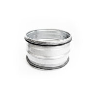 Nippel für Wickelfalzrohr mit Lippendichtung – Steckverbindung – Stahl verzinkt – NW 80 bis 500 mm Ø150