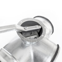 Bypassklappe für Wickelfalzrohr – T-Stück mit Umschaltfunktion – verzinkter Stahl, luftdicht mit Doppellippendichtung Ø125