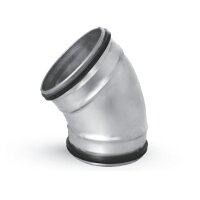 Bogen 45° mit Lippendichtung – verzinktes...