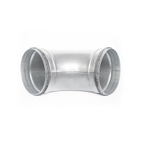 Bogen 90° mit Lippendichtung – verzinktes Lüftungsformteil für Wickelfalzrohrsysteme DN 80–250 DN200