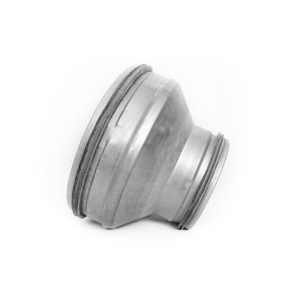 Reduzierstück mit Lippendichtung für Wickelfalzrohre – verzinkter Stahl, verschiedene Größen 224-200