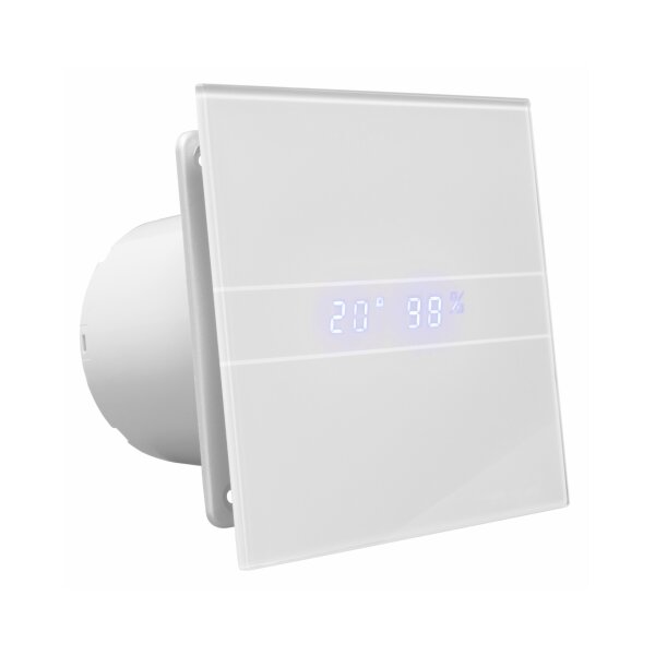 Marley Premium Ventilator P14 (MP 100 TFN), 100 mm, Feuchtesensor & Nachlauf, Weiß