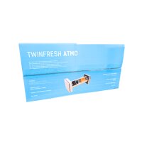 TwinFresh Atmo 160 – Dezentrales Lüftungsgerät mit Wärmerückgewinnung, Fernbedienung, Feuchtigkeitssensor und automatischen Verschlussklappen