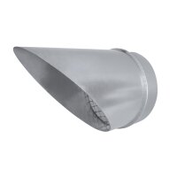 Ausblasstutzen 45° mit Gitter für...