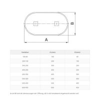 Revisionsklappe - Revisionsdeckel für Lüftungskanäle – mit EPDM-Dichtung 200-100
