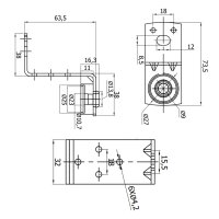 Z-Halter für Lüftungskanäle – 100 Stück, verzinkte Kanalbefestigung