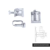 Kanalklammer (G-Klammer) – 100 Stück, Befestigung für Lüftungskanäle