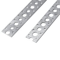Lochband für Lüftungskanäle – perforiertes Montageband aus verzinktem Stahl 10-15m 17-06-10 (10m)