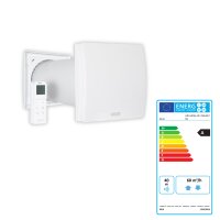Dezentrales Lüftungsgerät mit Wärmerückgewinnung HRU-WALL-RC-150-60-PEG – 60 m³/h – mit Fernbedienung