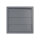 Lüftungsgitter 150x150 mm mit Schwerkraftlamellen für Ø 100 mm aus ASA-Kunststoff in Grau
