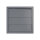 Lüftungsgitter 150x150 mm mit Schwerkraftlamellen für Ø 125 mm aus ASA-Kunststoff in Grau