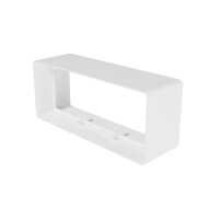 Flachkanal Verbinder 220x90 mm Kunststoff – Verbindungselement für Lüftungskanäle