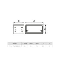 Flachkanal Verbinder 220x90 mm Kunststoff – Verbindungselement für Lüftungskanäle