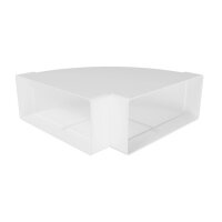 Flachkanal Bogen 90° 220x90 mm Kunststoff –...