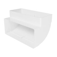 Flachkanal Bogen 90° vertikal 220x90 mm Kunststoff...