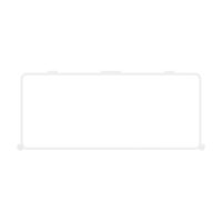 Flachkanal Halter 220x90 mm Kunststoff mit Clip – Befestigung für Lüftungskanal