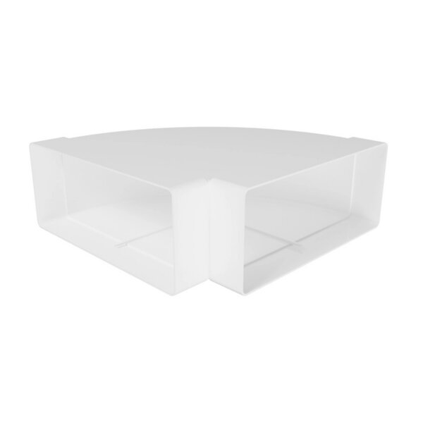Flachkanal Zubehör 220x90 mm – Bogen 90° horizontal