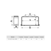 Flachkanal Zubehör 220x90 mm – Halter