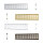 Lüftungsgitter Aluminium 480x80 / 480x100 mm für Sockelleiste – Möbelgitter in verschiedenen Farben