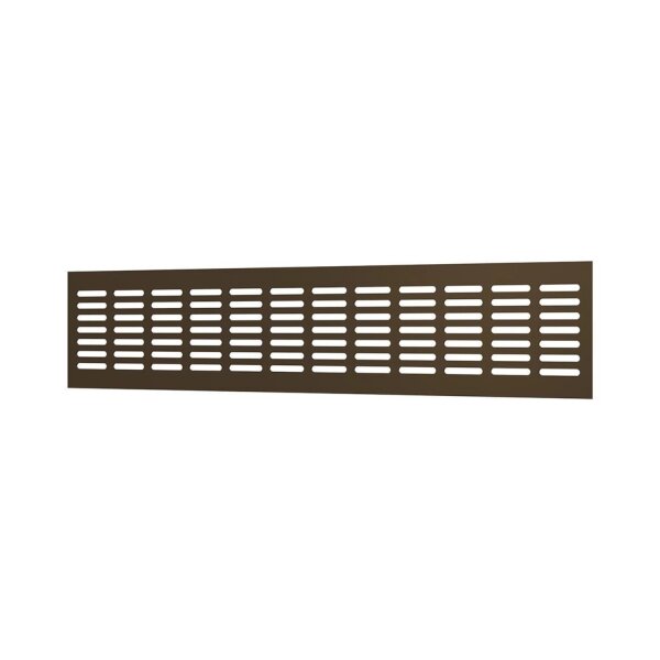 Lüftungsgitter Aluminium für Sockelleiste – Möbelgitter 480 x 100 mm / Bronze