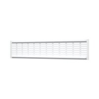 Lüftungsgitter Aluminium für Sockelleiste – Möbelgitter 480 x 100 mm / Weiß