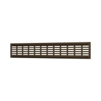 Lüftungsgitter Aluminium für Sockelleiste – Möbelgitter 480 x 80 mm / Bronze