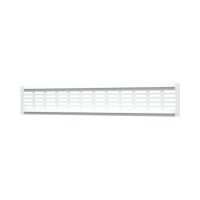 Lüftungsgitter Aluminium für Sockelleiste – Möbelgitter 480 x 80 mm / Weiß