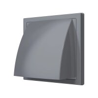 Zu- und Ablufthaube DN100 mit Rückstauklappe – Außenhaube aus ASA Kunststoff Grau oder Terracotta