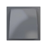 Zu- und Ablufthaube DN100 mit Rückstauklappe – Außenhaube aus ASA Kunststoff Grau oder Terracotta