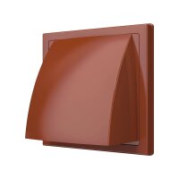 Zu- und Ablufthaube DN100 mit Rückstauklappe – Außenhaube aus ASA Kunststoff Grau oder Terracotta