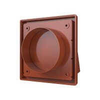 Zu- und Ablufthaube DN100 mit Rückstauklappe – Außenhaube aus ASA Kunststoff Grau oder Terracotta