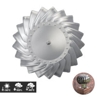 Dachkaminhaube mit Rotationsaufsatz – Lüftungsturbine aus verzinktem Stahl