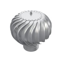 Dachkaminhaube mit Rotationsaufsatz – Lüftungsturbine aus verzinktem Stahl