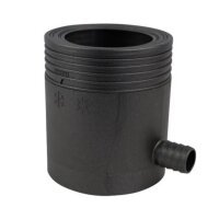 Regensammler DN 53–75 / DN 80–105 mit Filter, Überlaufstopp und Schlauchanschluss für Fallrohre Marley