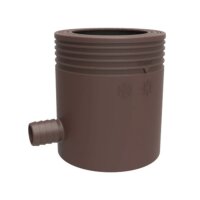Regensammler DN 53–75 / DN 80–105 mit Filter, Überlaufstopp und Schlauchanschluss für Fallrohre Marley