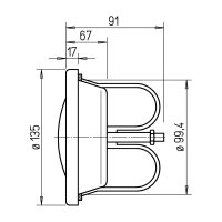 Helios BTV 100 Brandschutz-Tellerventil DN 100 mit Einbauring K90 ohne Wartungsauflagen