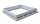 Rahmen für Schachtdeckel 200x200 / 300x300 mm PVC grau für Betonschächte