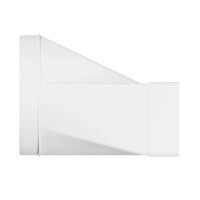 Exzentrischer Flachkanal Adapter 220x90 auf Ø150...