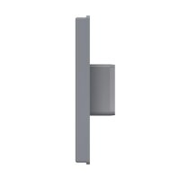 Lüftungsgitter 150x150 mm mit Schwerkraftlamellen für 110x55 mm aus ASA-Kunststoff – Weiß, Grau oder Beige