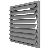 Lüftungsgitter 456x456 mm mit Schwerkraftlamellen...