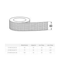 Verstärktes Aluminium-Klebeband 50 m – Alu...