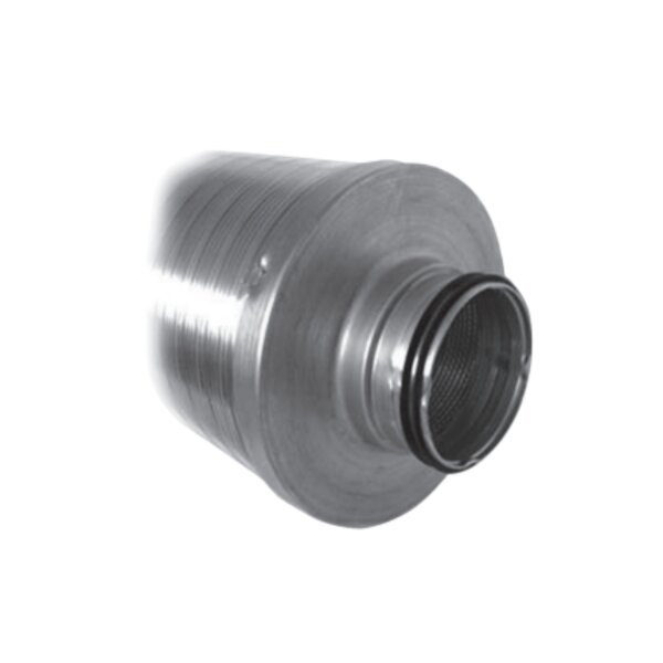 LINDAB starrer Telefonieschalldämpfer aus Aluminium mit Lippendichtung SLFSL