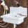 Marley Ausgussbecken Compact 550 x 383 x 450 mm Weiß mit Spritzschutz und Ablagefläche – Wandbecken / Werkstattbecken aus Kunststoff