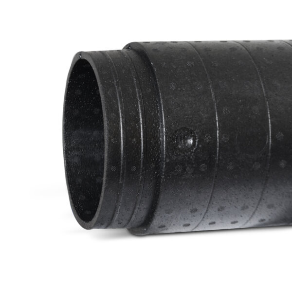 Lüftungskanal EPP rund 1 m mit integrierter Steckverbindung – Ø 125–200 mm – 15 mm (EPP-15-System)