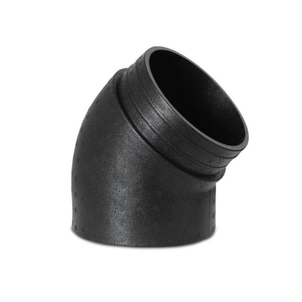 Lüftungsbogen 45° EPP mit Steckverbindung – Ø 125–200 mm – 15 mm (EPP-15-System)
