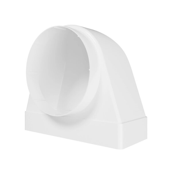 Adapter 220x90 auf Ø150 mm 90°